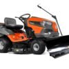HUSQVARNA TC 242 T mit Schneeschild 120Plus & Gartentraktoren Anhänger 275